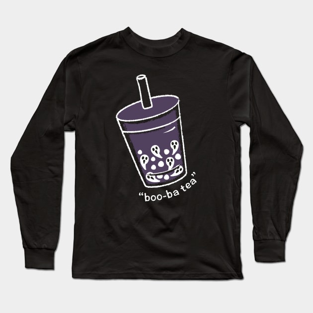 Boo-Ba Tea Long Sleeve T-Shirt by ryandraws_stuff